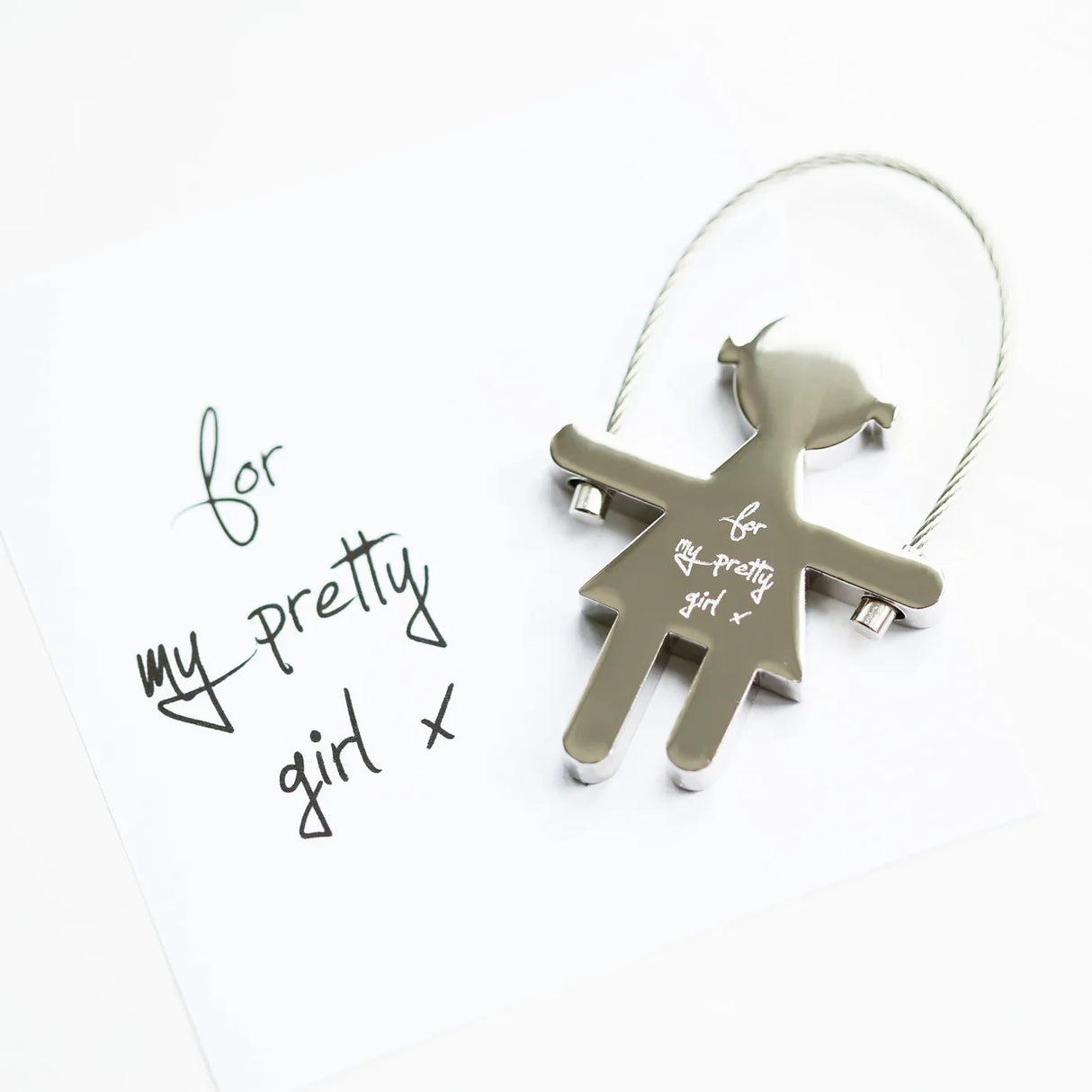 Personalised Handwriting Skipping Sally Keyring: 3 - Keyrings By Gift Moments