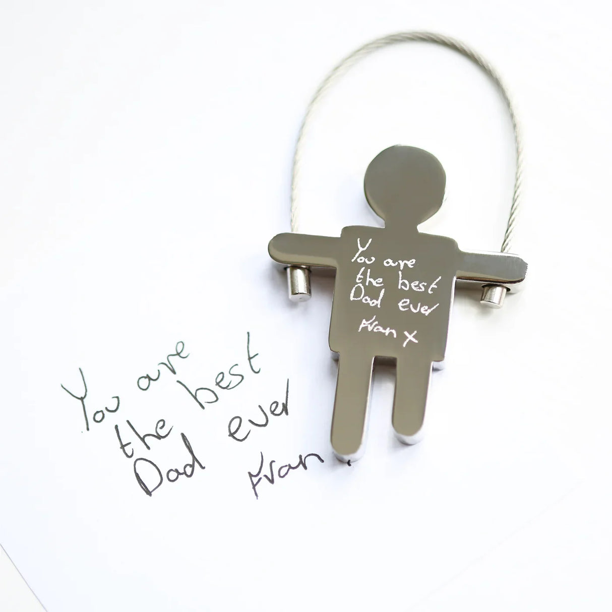 Personalised Handwriting Skipping Sam Keyring: 2 - Keyrings By Gift Moments