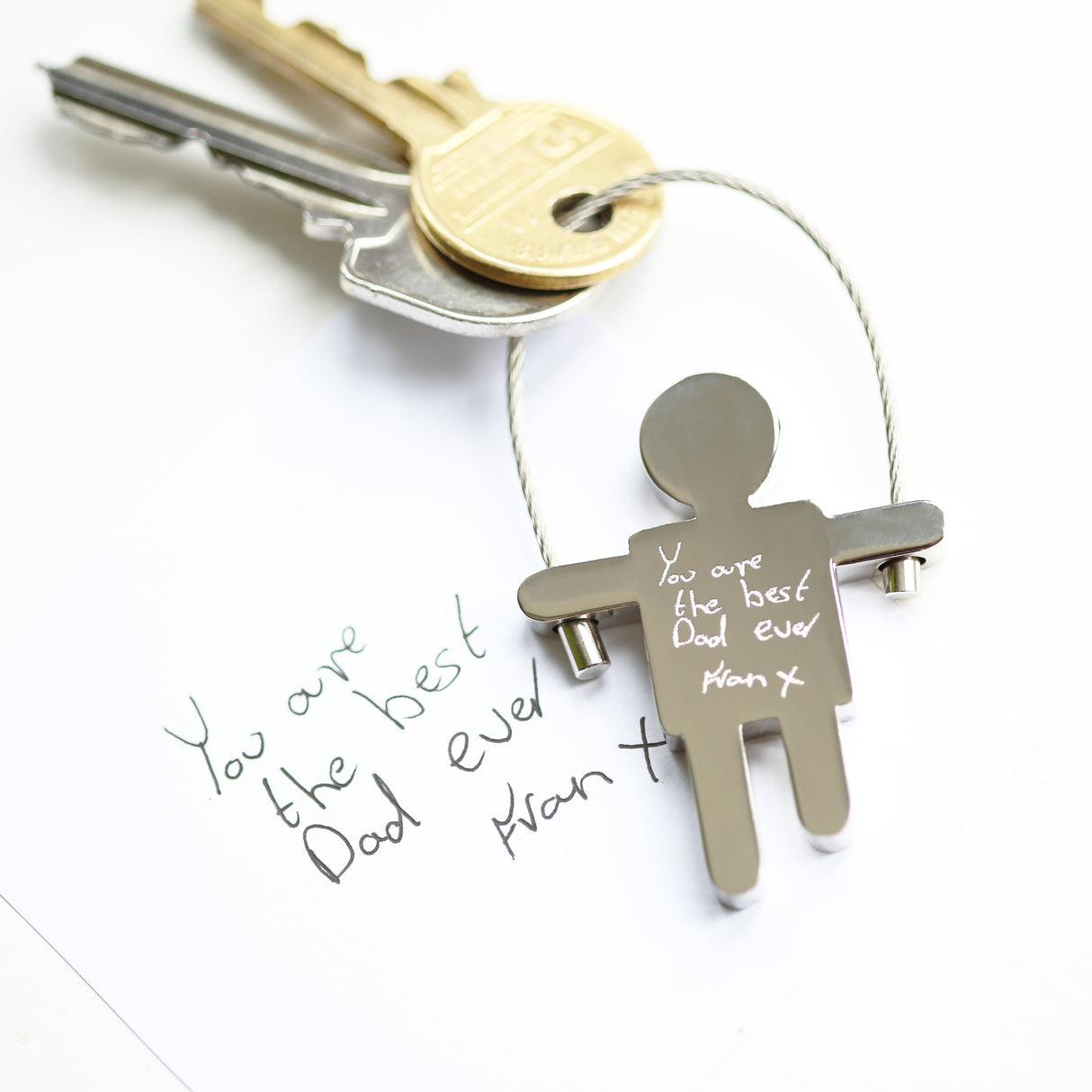 Personalised Handwriting Skipping Sam Keyring: 1 - Keyrings By Gift Moments