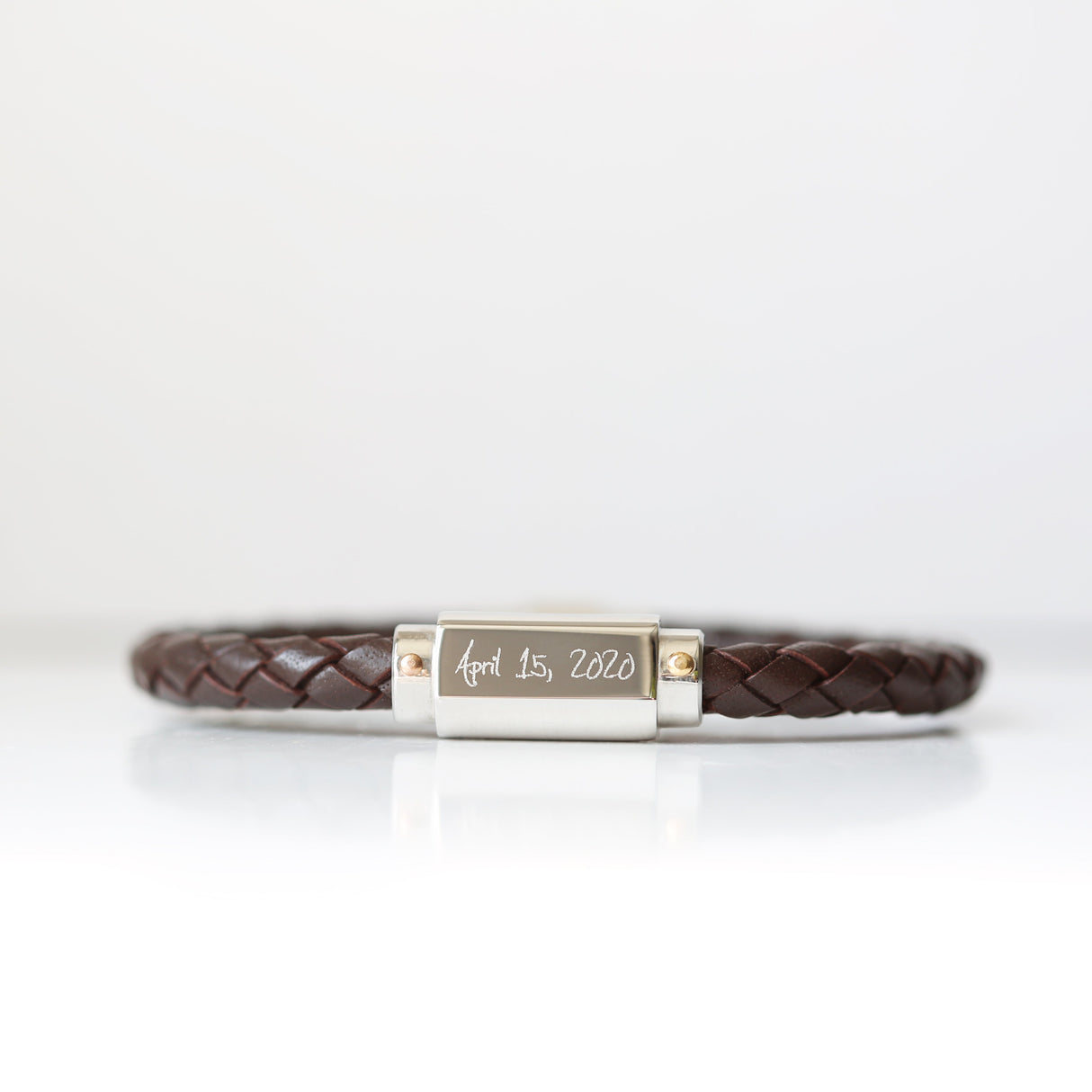 Personalised Handwriting Twisted Leather Bracelet - Shop Bracelets At Gift Moments - 4