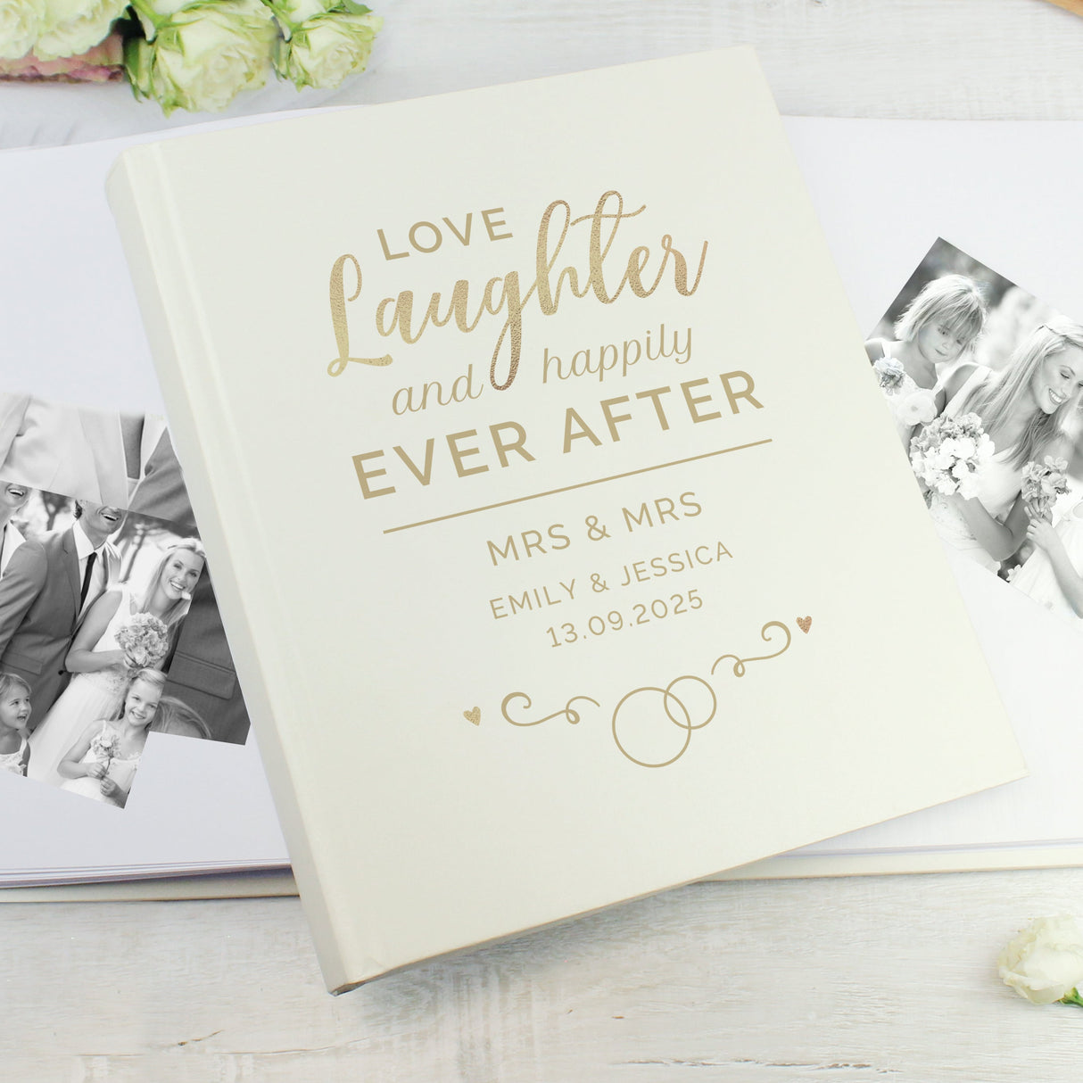 Personalised Happily Ever After Traditional Photo Album: 5 - Guest Books By Gift Moments