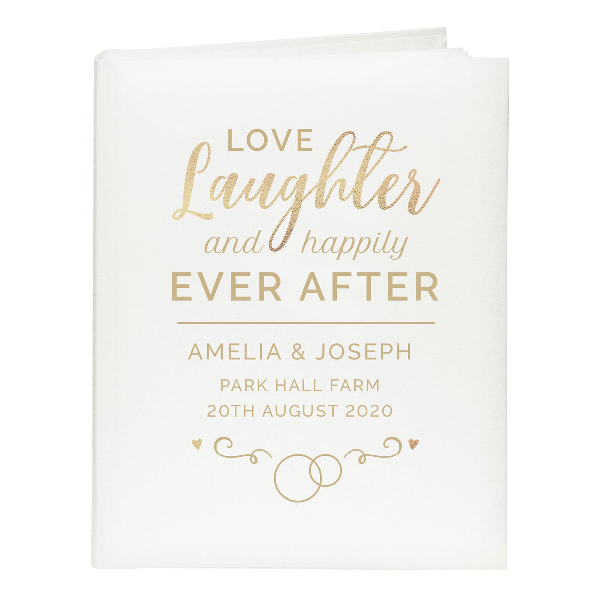 Personalised Happily Ever After Traditional Photo Album: 6 - Guest Books By Gift Moments