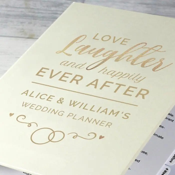 Personalised Happily Ever After Wedding Planner: 5 - Calendars & Planners By Gift Moments