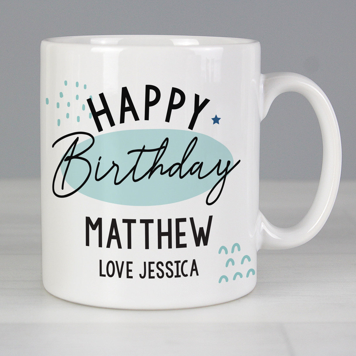 Personalised Happy Birthday Mug: 1 - Mugs By Gift Moments