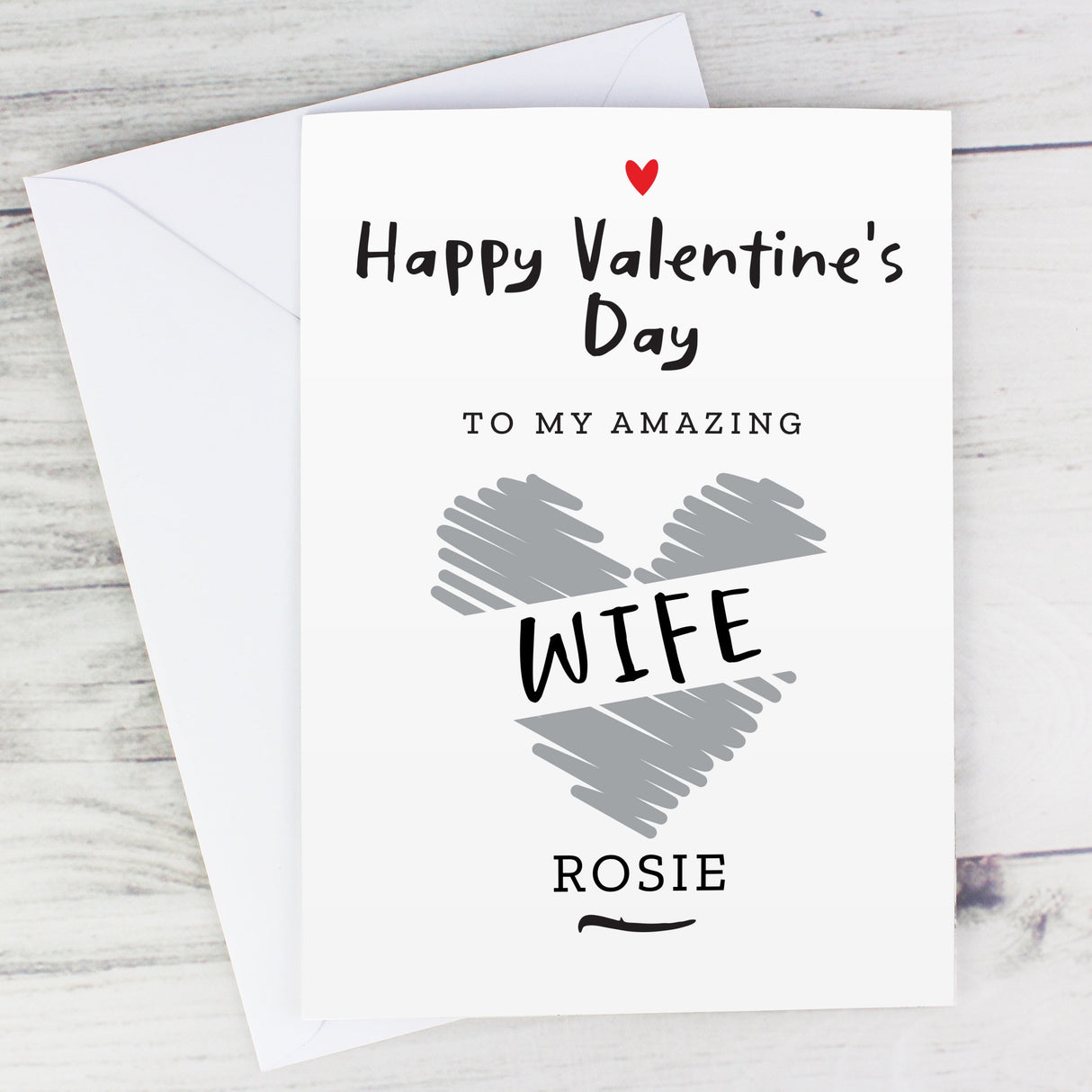 Personalised Happy Valentine’s Day Card: 1 - Greeting Cards By Gift Moments