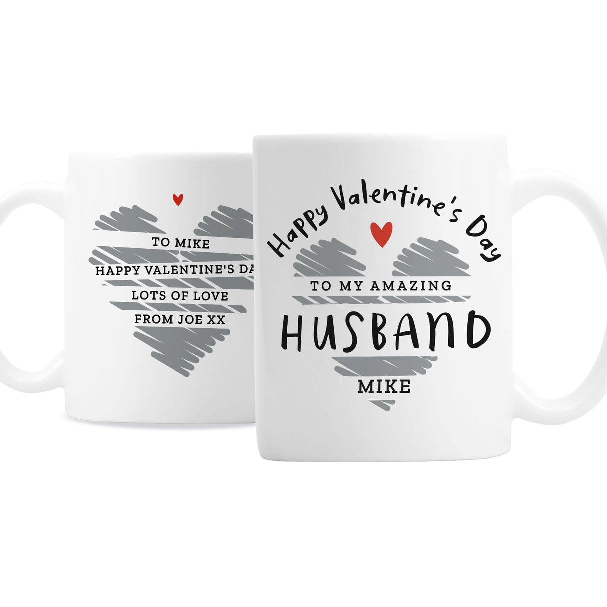 Personalised Happy Valentine’s Day Mug: 3 - Mugs By Gift Moments