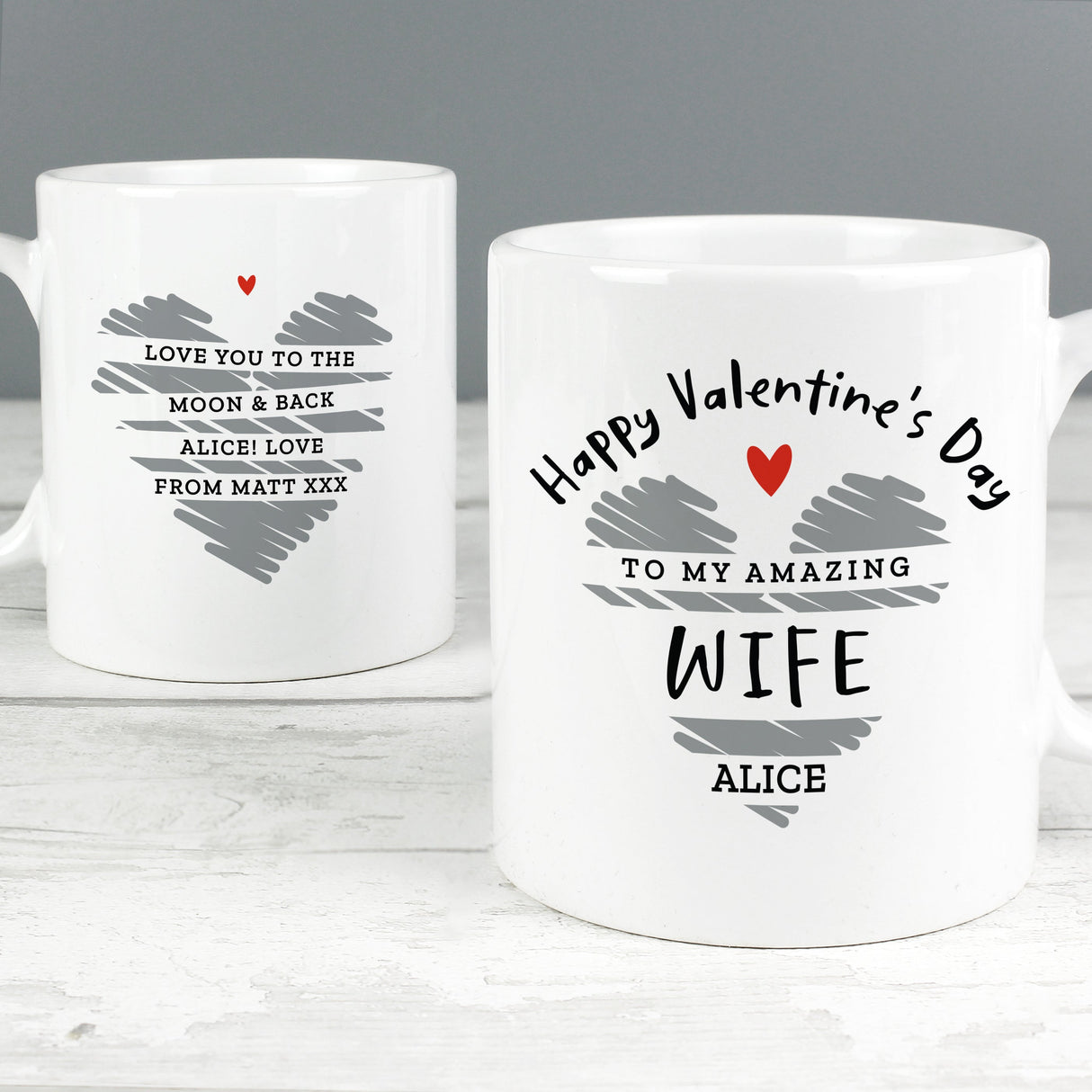 Personalised Happy Valentine’s Day Mug: 4 - Mugs By Gift Moments