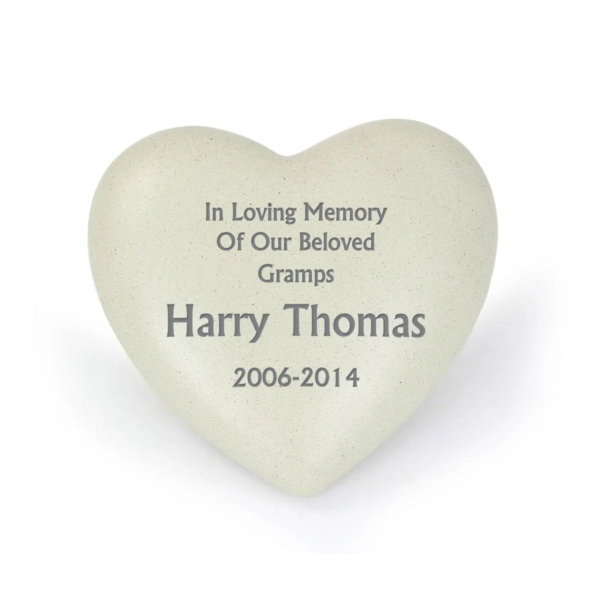 Personalised Heart Memorial: 3 - Memorials By Gift Moments