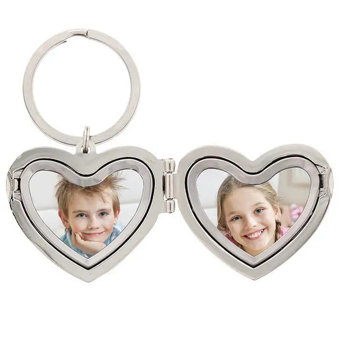 Personalised Heart Photoframe Keyring: 8 - Keyrings By Gift Moments