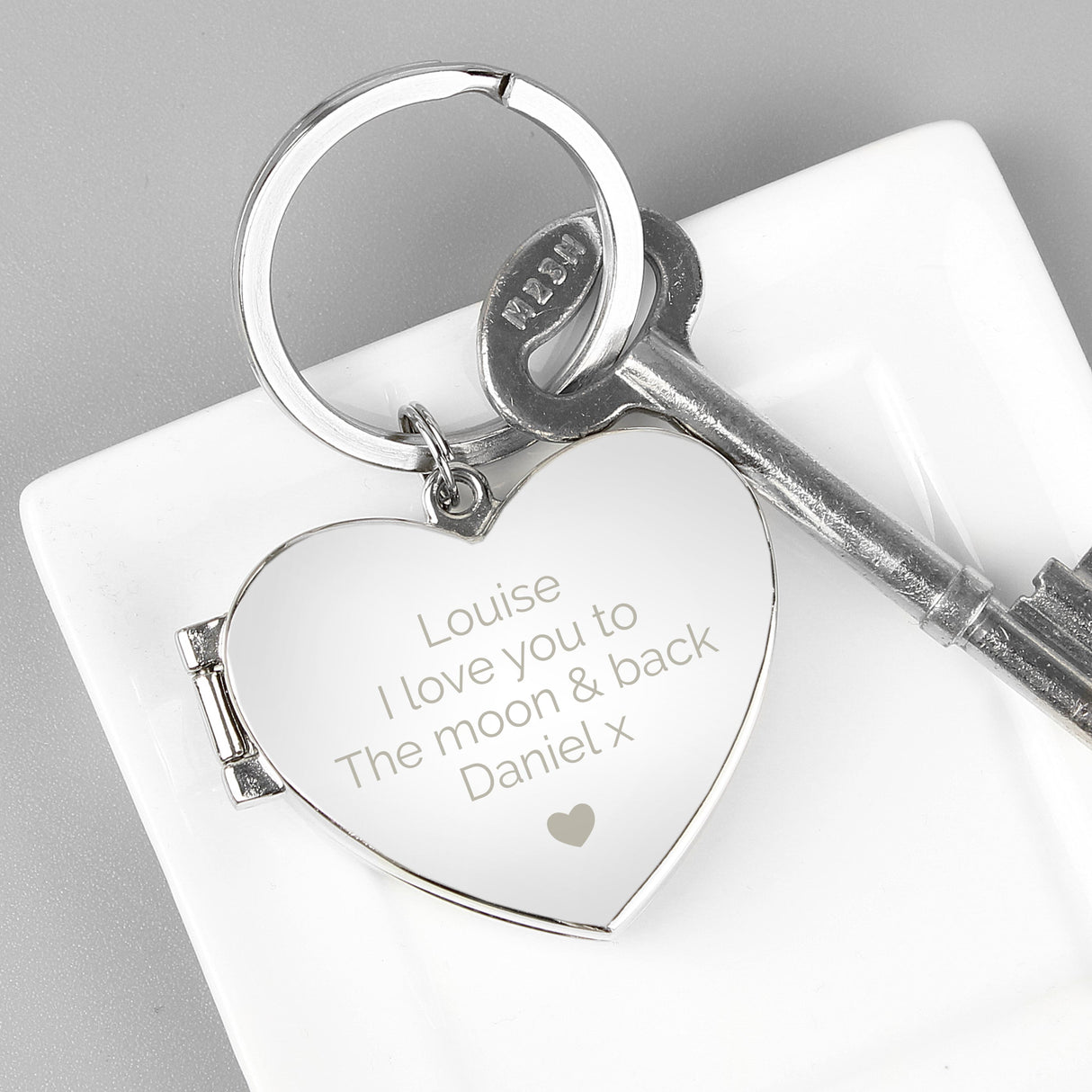 Personalised Heart Photoframe Keyring - Shop Keyrings At Gift Moments - 1