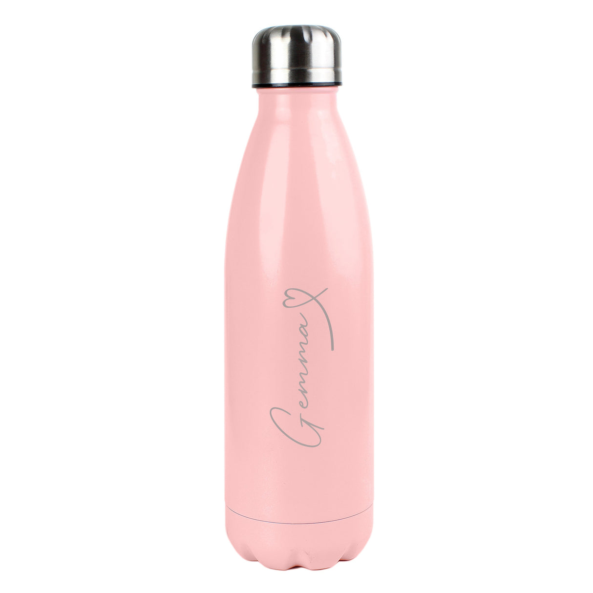 Personalised Heart Pink Metal Insulated Drinks Bottle - Shop Water Bottles At Gift Moments - 5