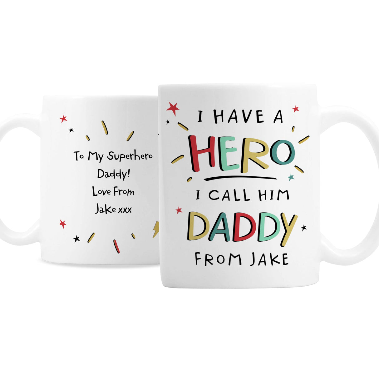 Personalised I Have A Hero Mug: 4 - Mugs By Gift Moments