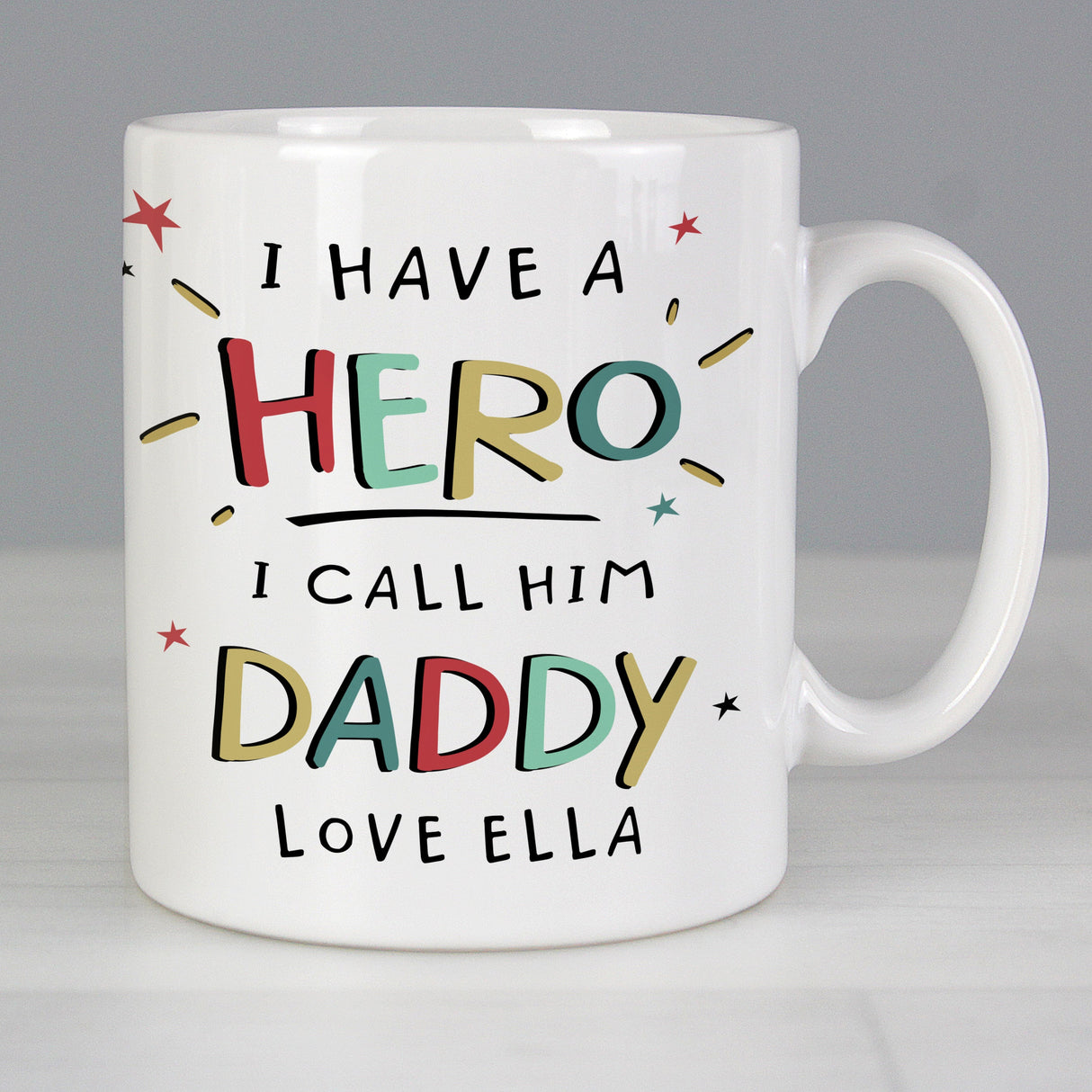 Personalised I Have A Hero Mug: 1 - Mugs By Gift Moments
