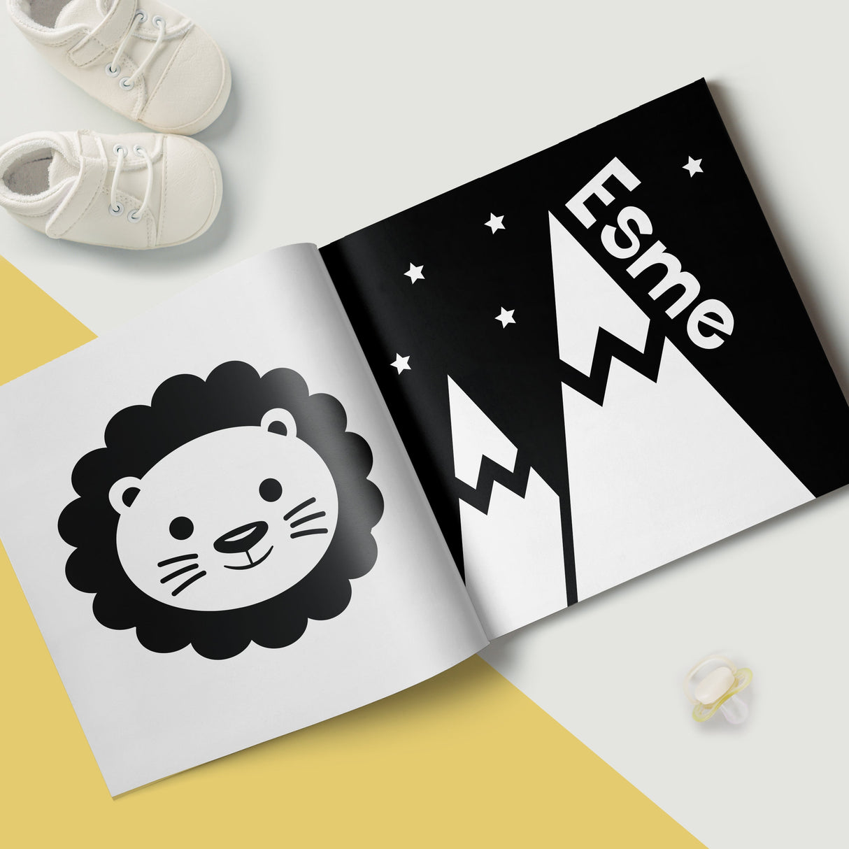 Personalised High Contrast Sensory Baby Book - Shop Books At Gift Moments - 3