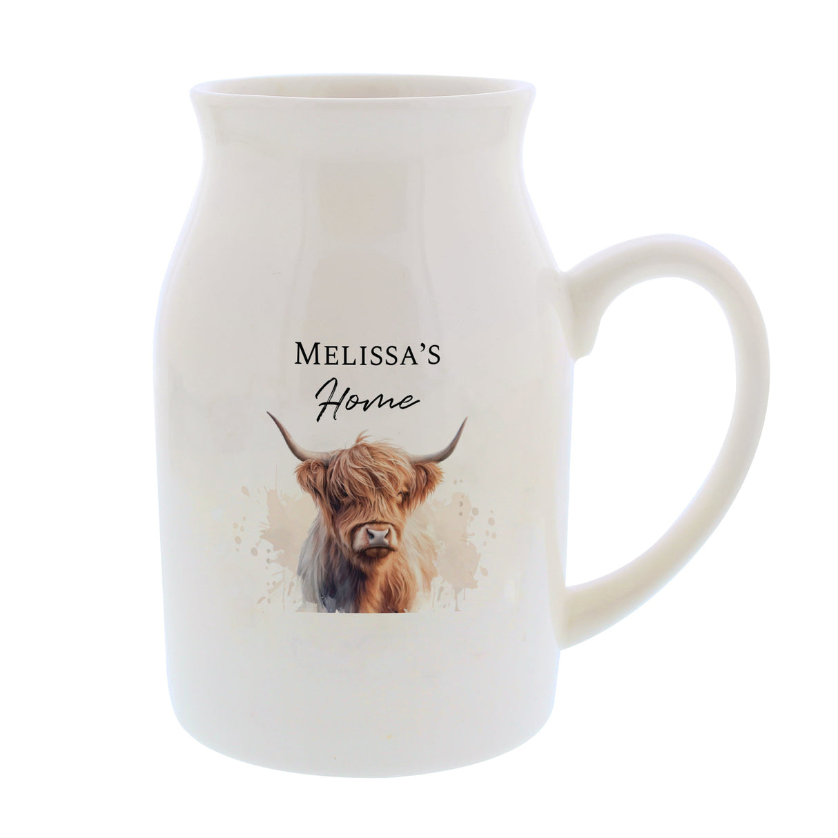 Personalised Highland Cow Flower Jug Vase - Shop Vases At Gift Moments - 5