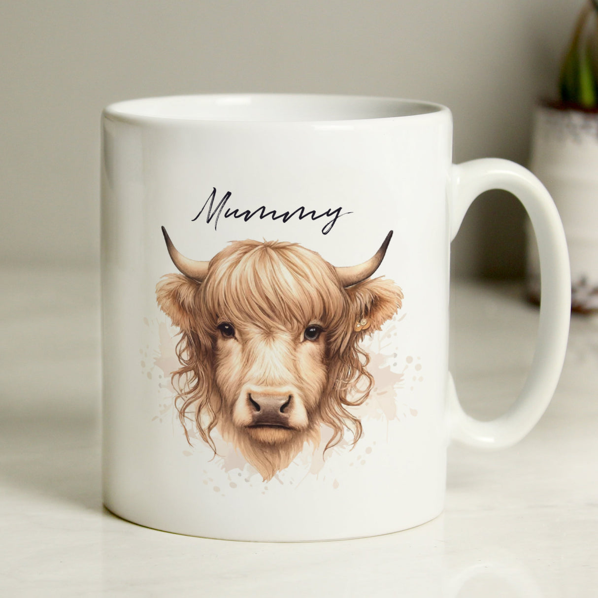 Personalised Highland Cow Mug - Female: 4 - Mugs By Gift Moments