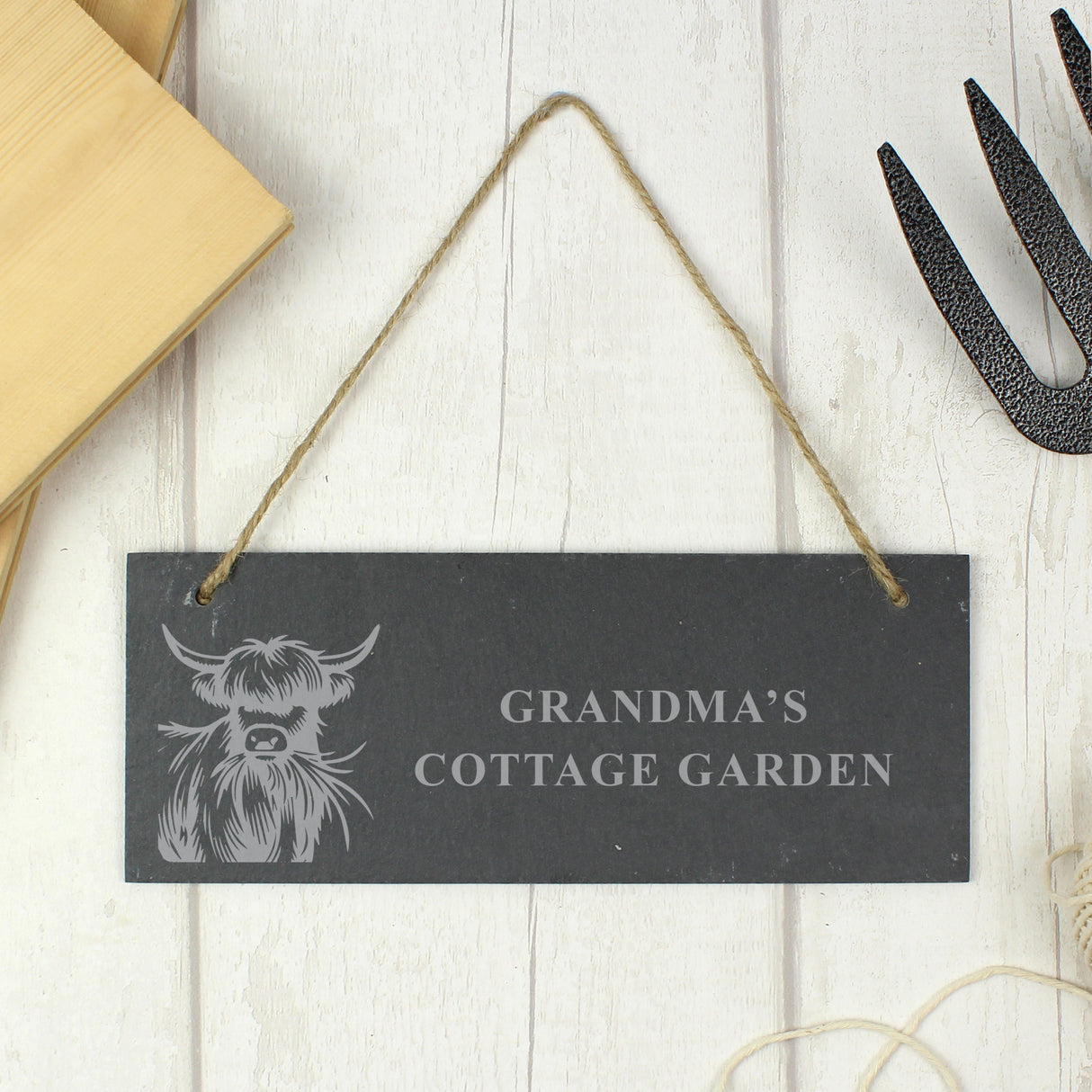 Personalised Highland Cow Slate Sign: 3 - Signs & Plaques By Gift Moments