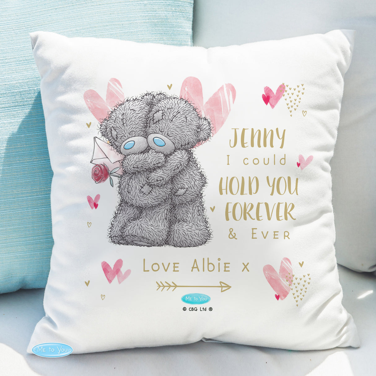 Personalised Me To You Hold You Forever Cushion - Shop Cushions At Gift Moments - 1