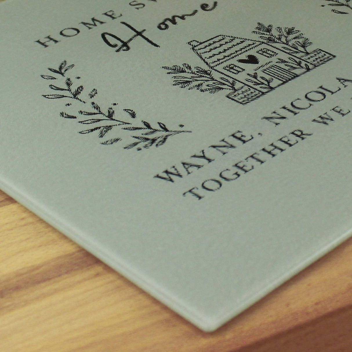 Personalised HOME Glass Chopping Board/Worktop Saver: 4 - Chopping Boards By Gift Moments