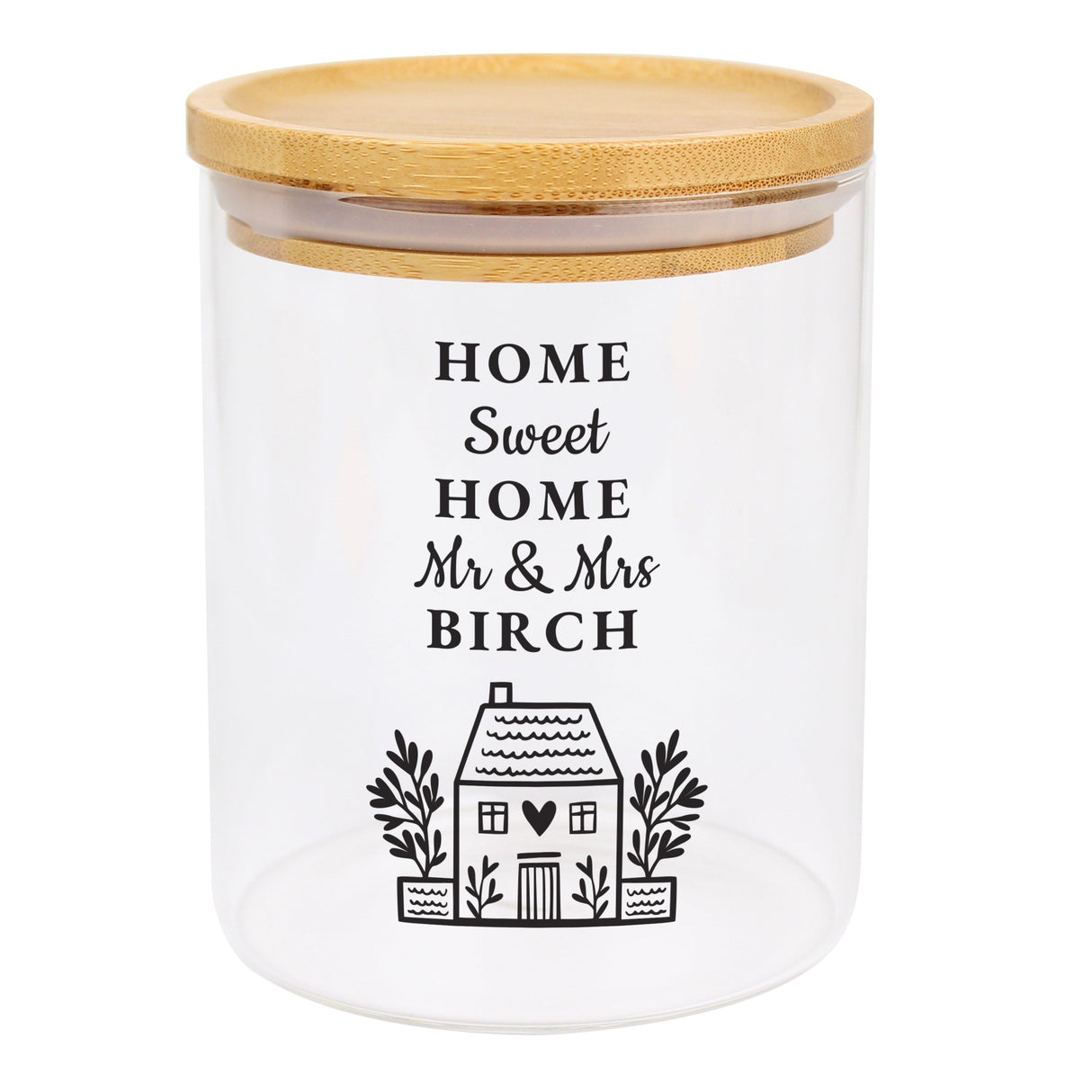 Personalised Home Glass Storage Jar: 5 - Storage By Gift Moments