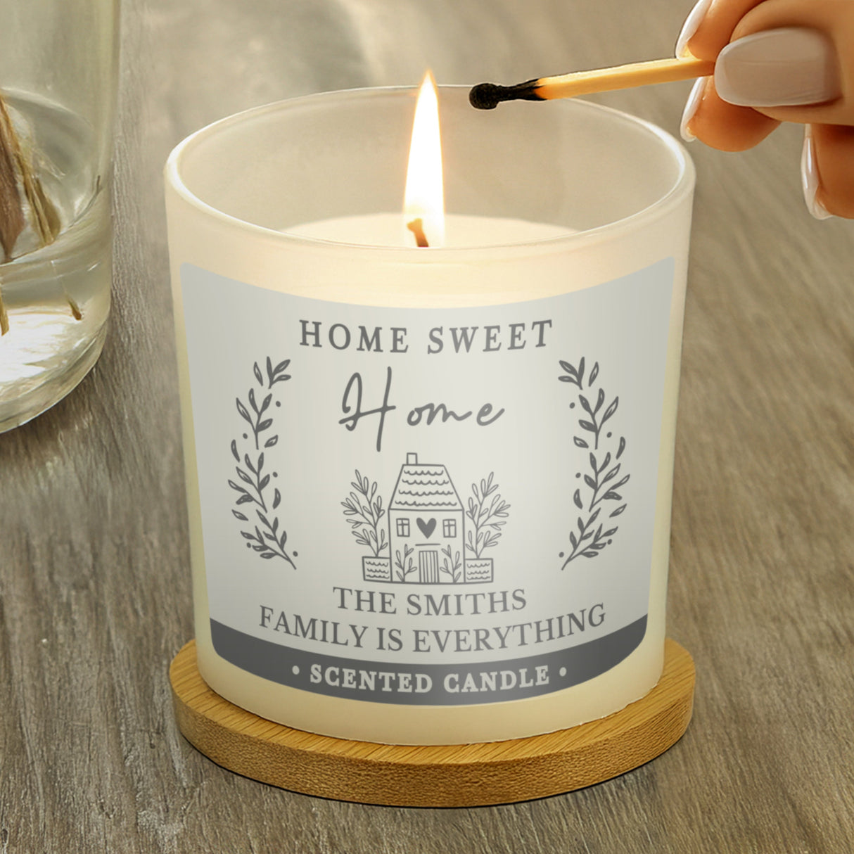 Personalised HOME Scented Jar Candle: 3 - Candles By Gift Moments