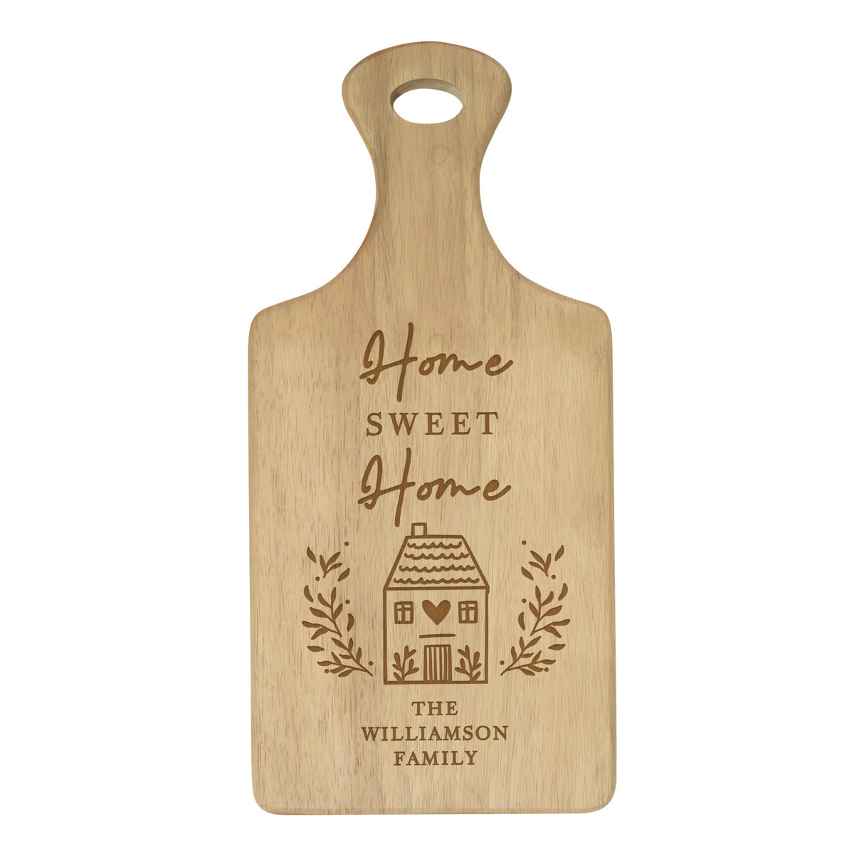 Personalised HOME Wooden Paddle Board - Shop Chopping Boards At Gift Moments - 5