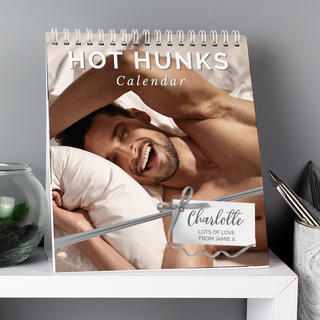 Personalised Hot Hunks Desk Calendar - Shop Calendars & Planners At Gift Moments - 1