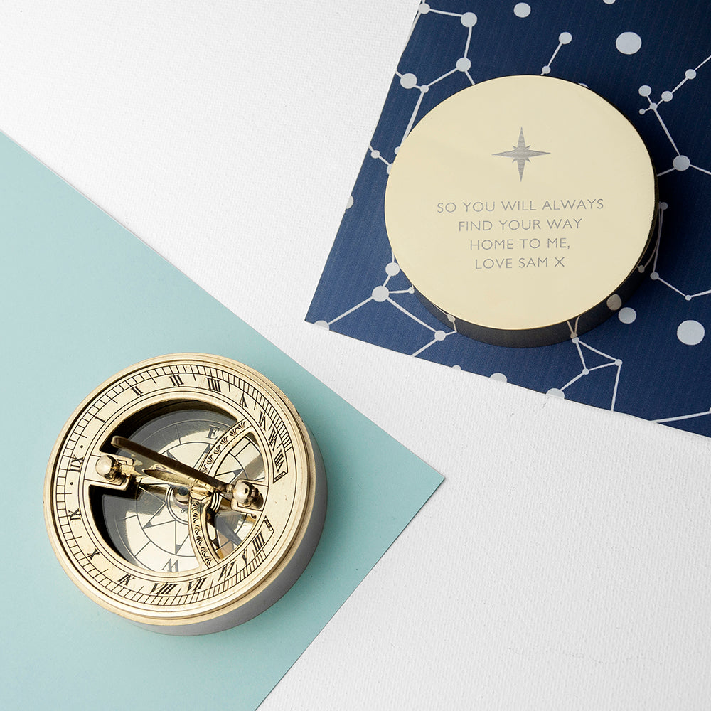 Personalised Iconic Adventurer’s Sundial Compass - Shop Compasses At Gift Moments - 8