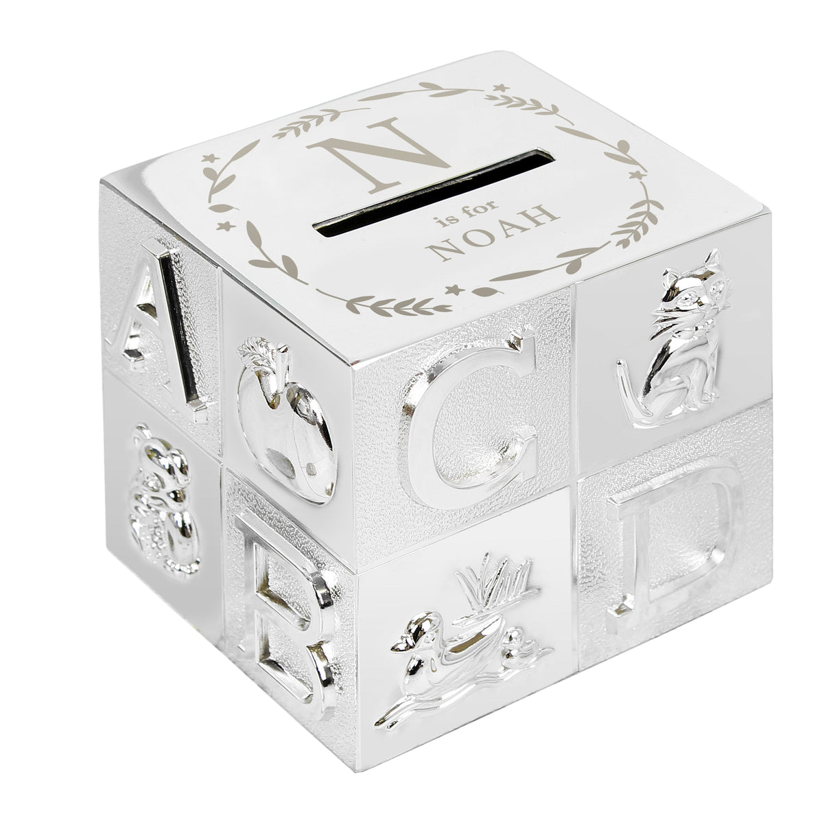 Personalised Initial ABC Money Box: 5 - Money Boxes By Gift Moments