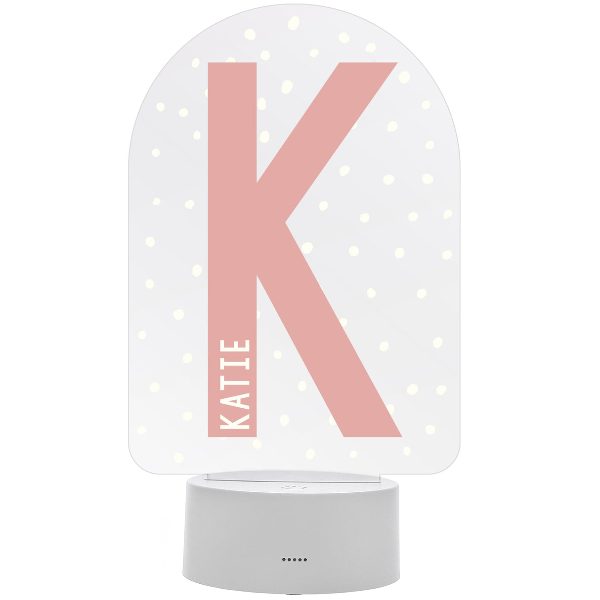 Personalised Initial LED Colour Changing Night Light: 5 - LED Lighting By Gift Moments