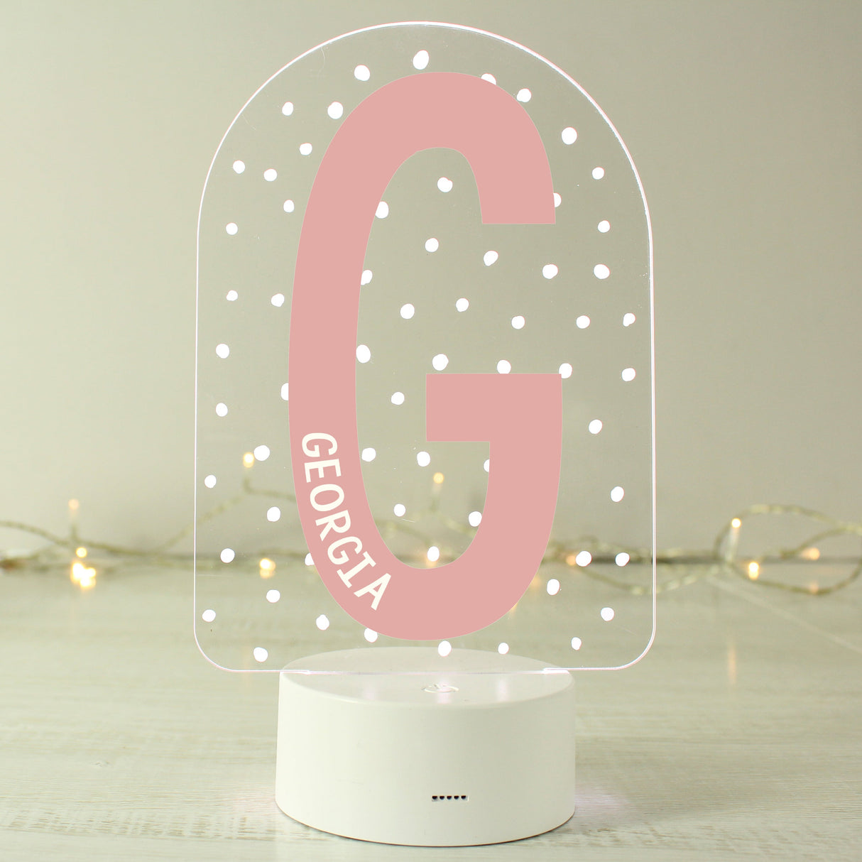 Personalised Initial LED Colour Changing Night Light: 2 - LED Lighting By Gift Moments