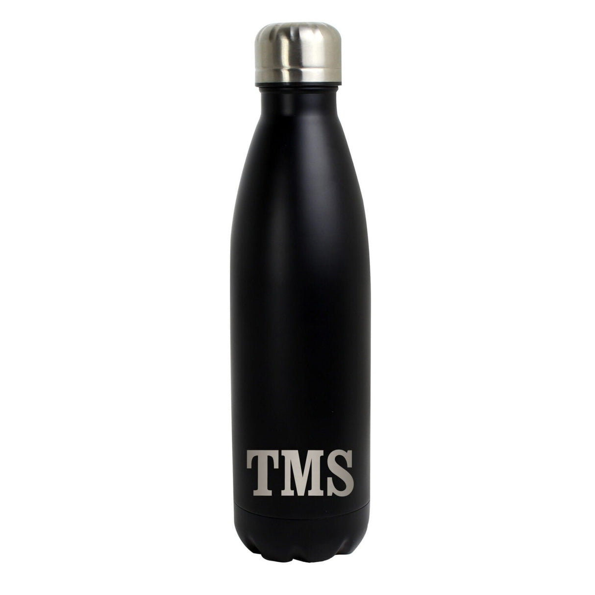 Personalised Initials Black Metal Insulated Drinks Bottle - Shop Water Bottles At Gift Moments - 5
