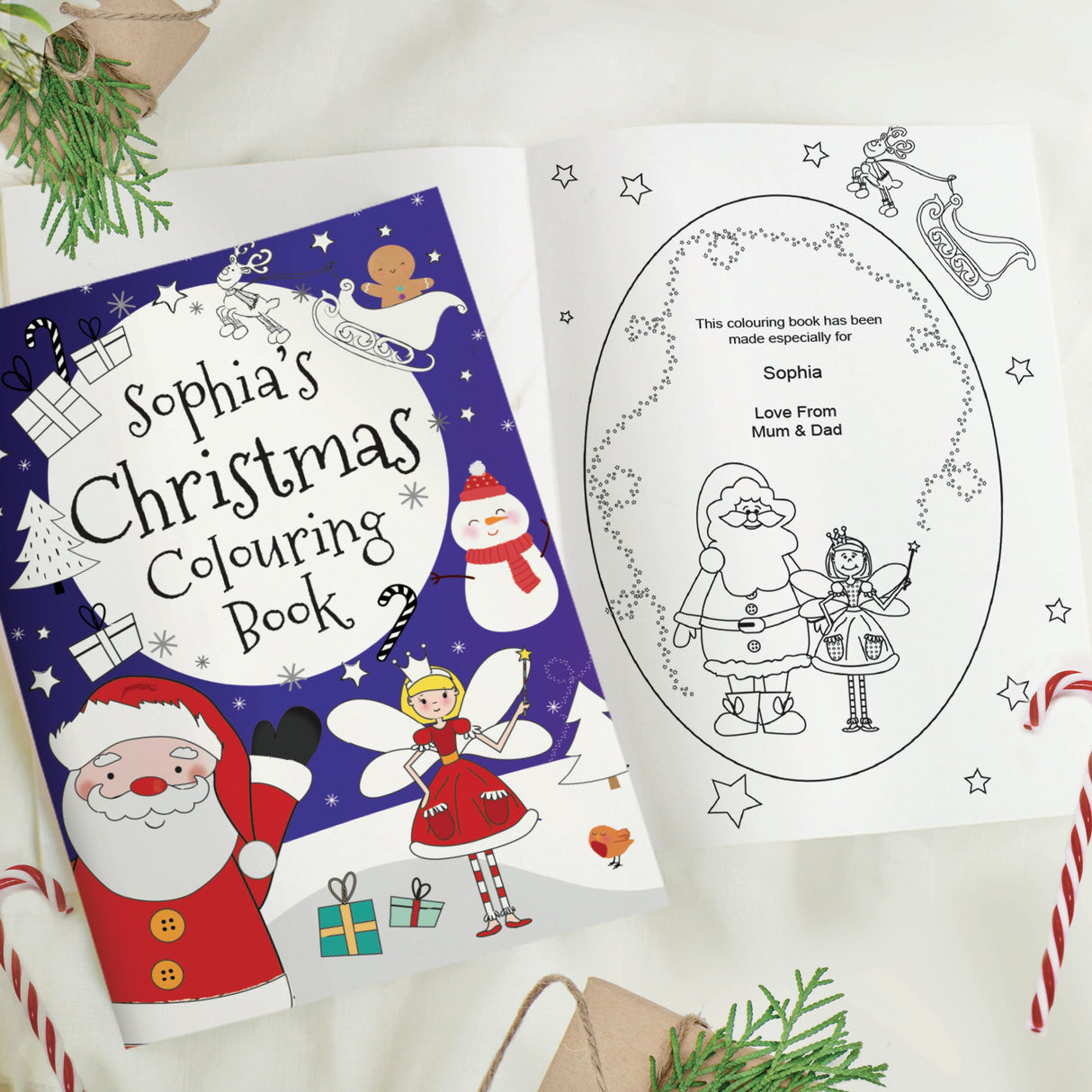 Personalised ’It’s Christmas’ Fairy Colouring Book: 2 - Books By Gift Moments