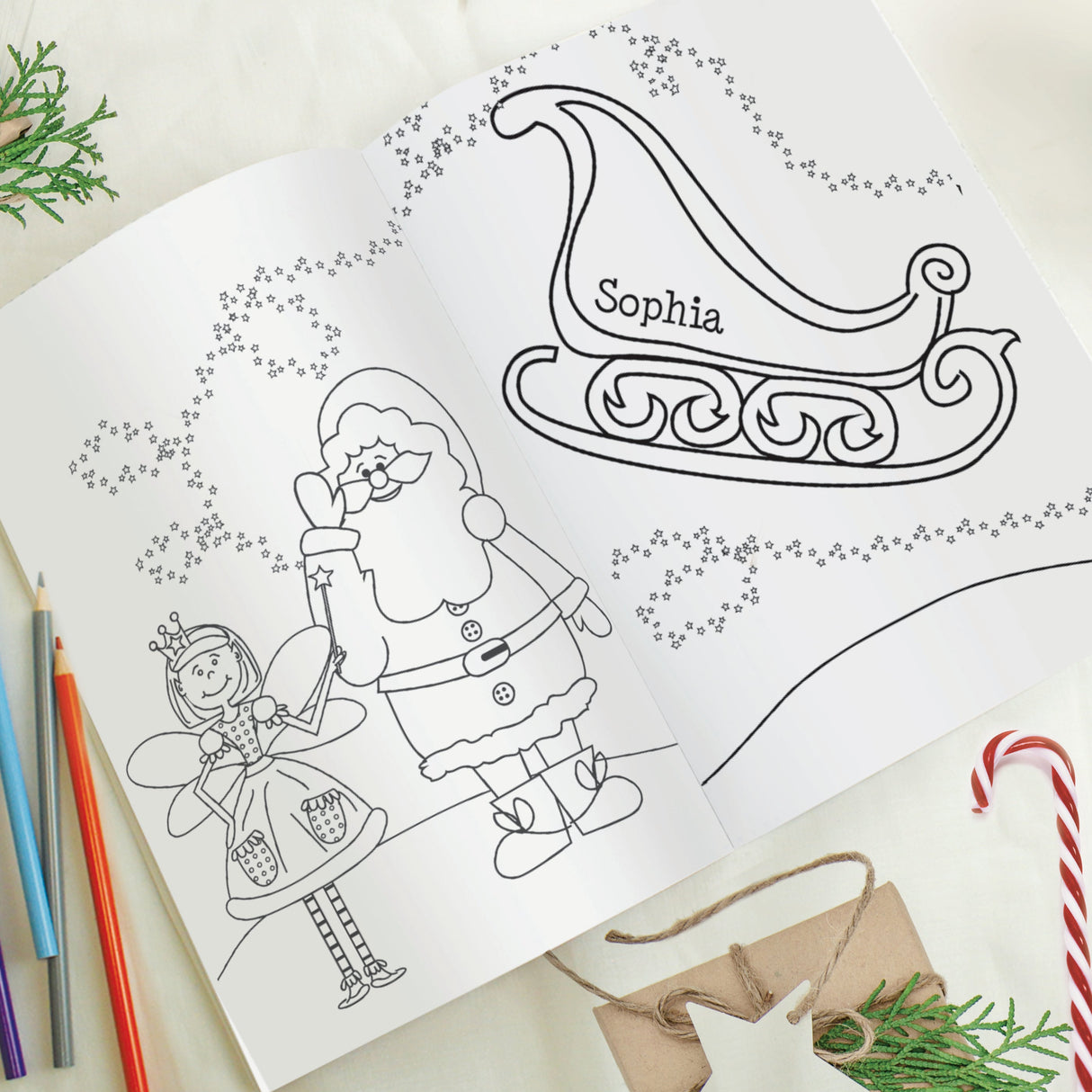 Personalised ’It’s Christmas’ Fairy Colouring Book: 3 - Books By Gift Moments
