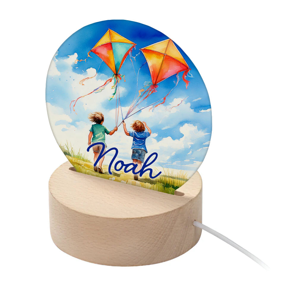 Personalised Kid’s Flying Kites LED Night Light: 1 - LED Lighting By Gift Moments