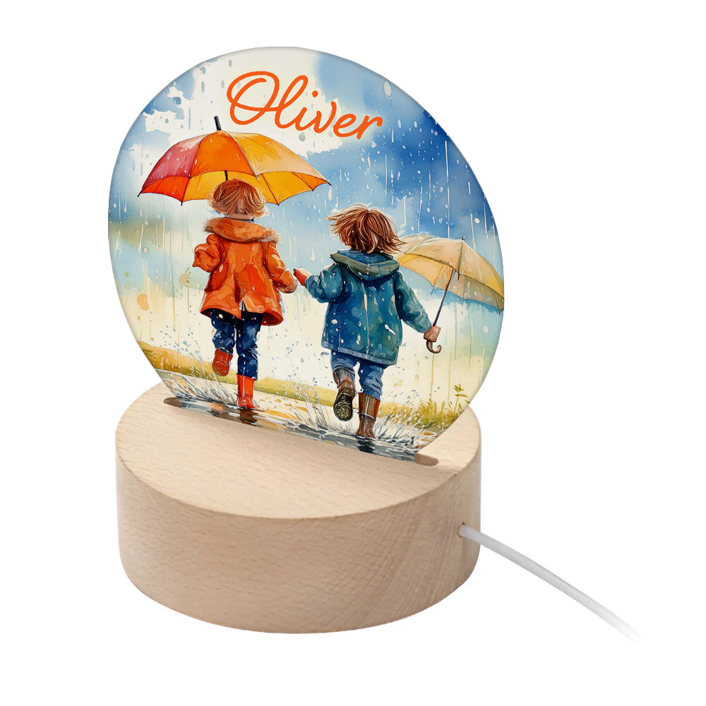 Personalised Kid’s Muddy Puddles LED Night Light: 1 - LED Lighting By Gift Moments