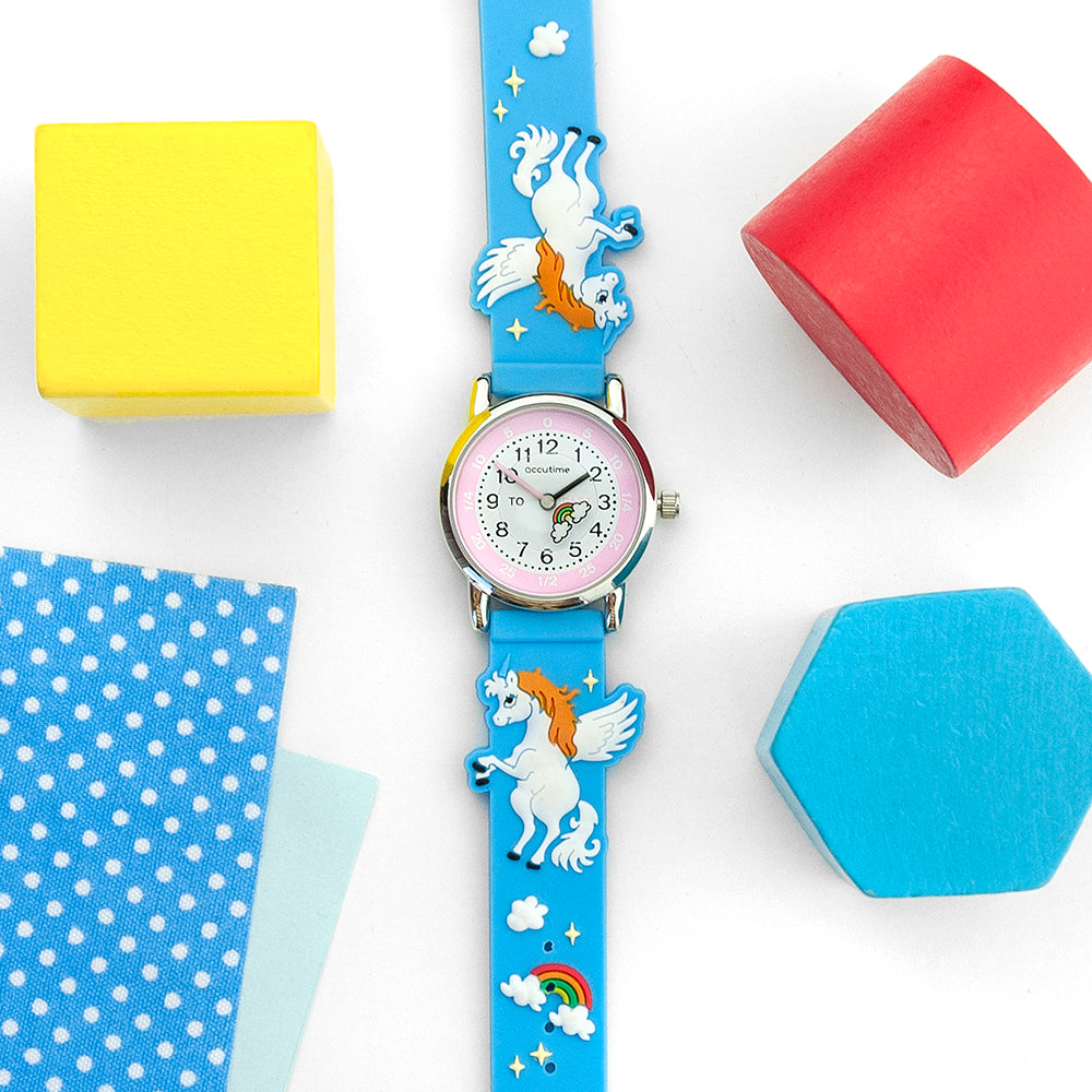 Personalised Kids Rainbow Unicorn Watch: 2 - Watches By Gift Moments