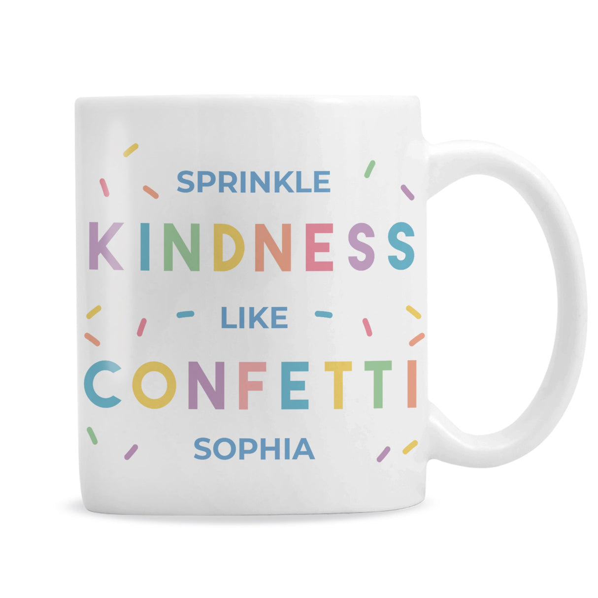 Personalised Kindness Like Confetti Mug: 2 - Mugs By Gift Moments