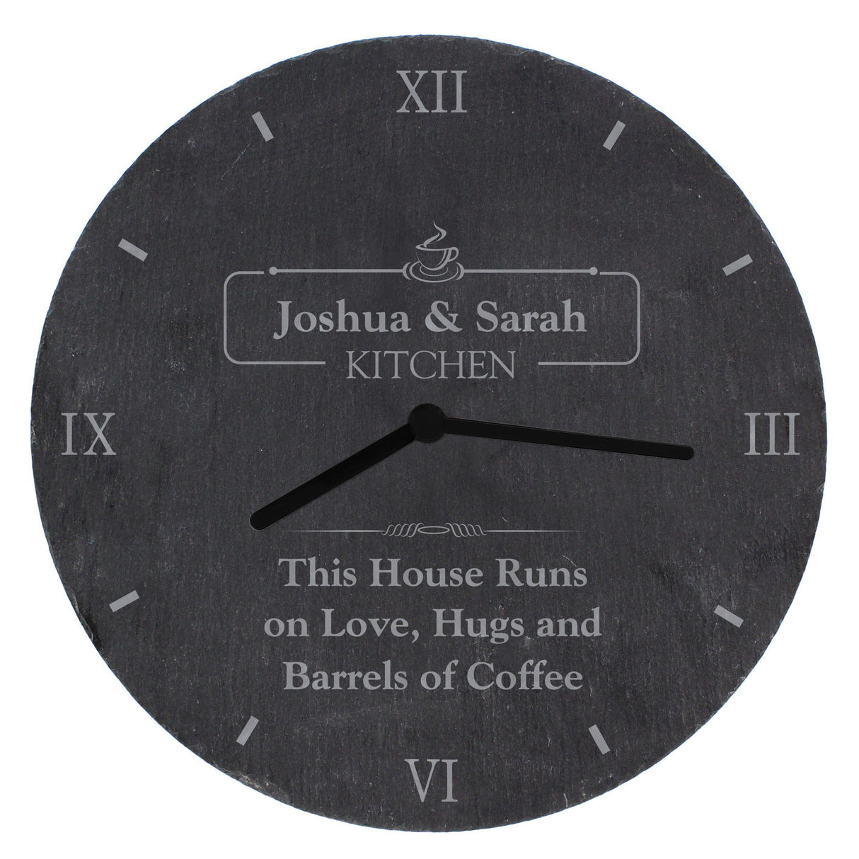 Personalised Kitchen Slate Clock - Shop Clocks At Gift Moments - 5