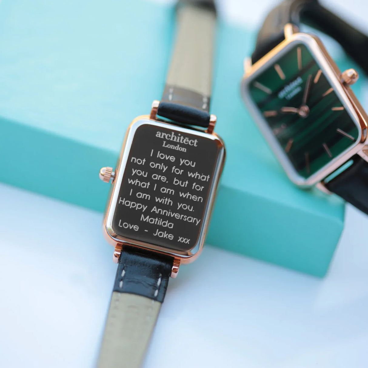 Personalised Ladies Architēct Lille Watch Pine Green - Shop Watches At Gift Moments - 5