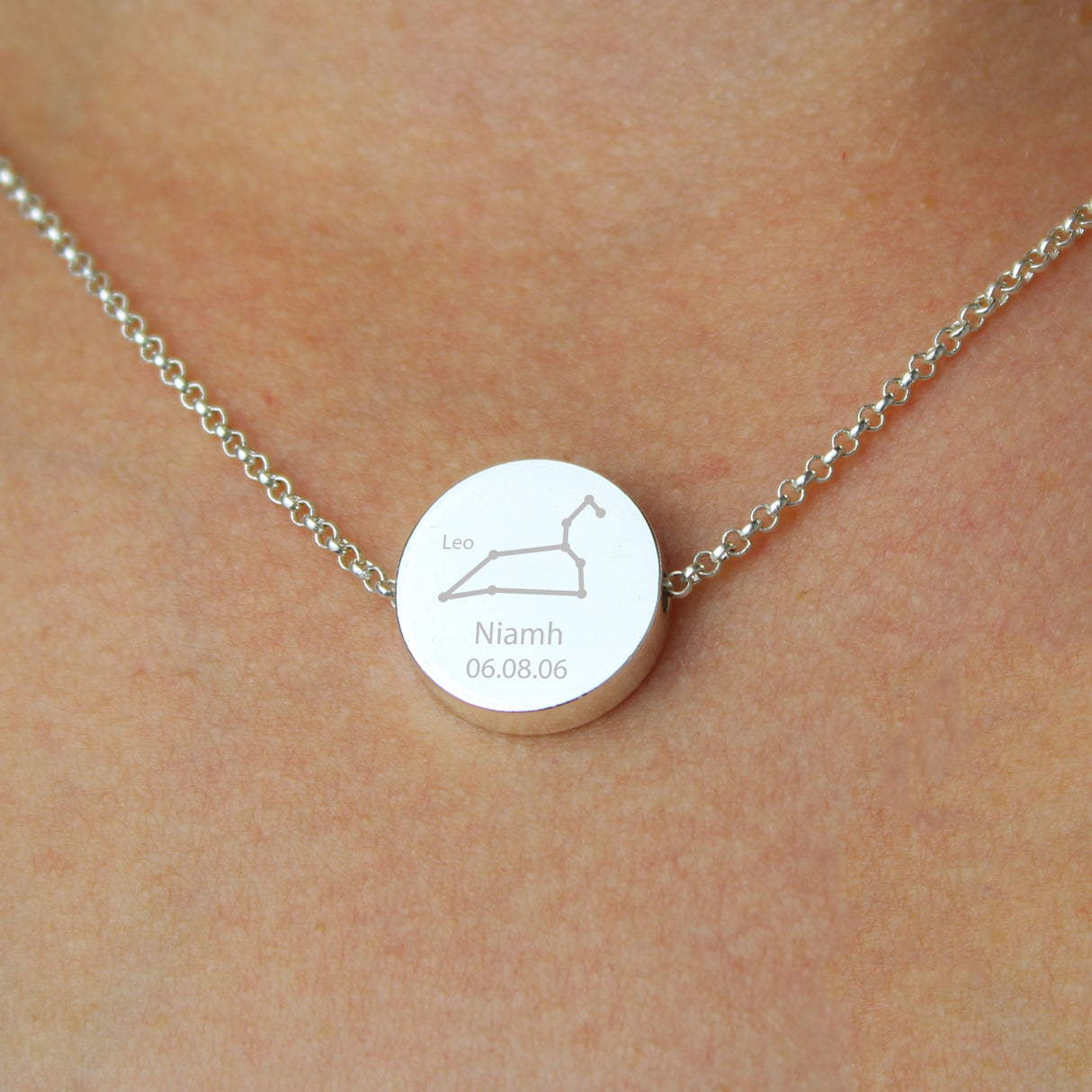 Personalised Leo Zodiac Star Sign Necklace (Jul 23rd - Aug 22nd): 7 - Necklaces By Gift Moments