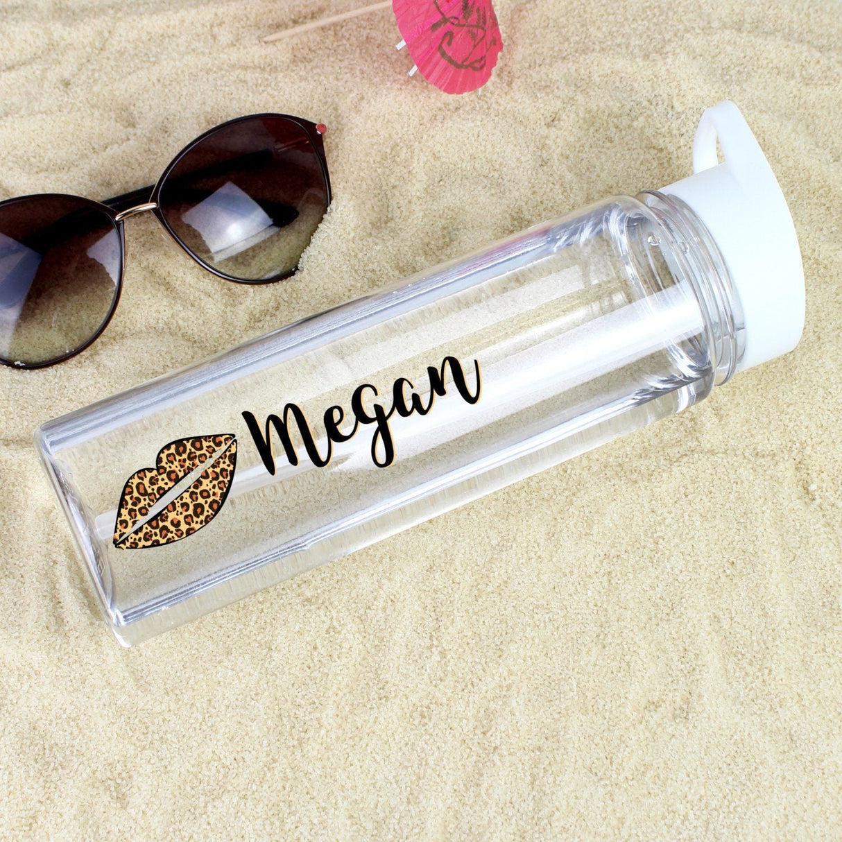 Personalised Leopard Lips Water Bottle - Shop Water Bottles At Gift Moments - 2