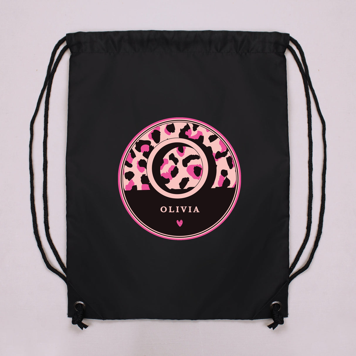 Personalised Leopard Print Black Kit Bag - Shop Kids Bags At Gift Moments - 2