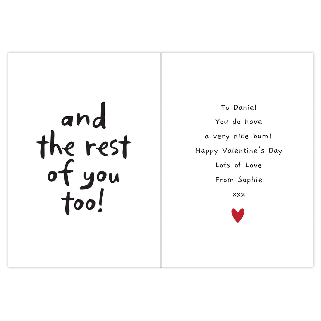 Personalised I Like Your Bum Card: 3 - Greeting Cards By Gift Moments