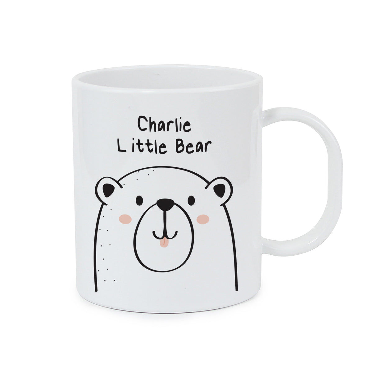 Personalised Little Bear Plastic Mug: 3 - Plastic Mugs By Gift Moments