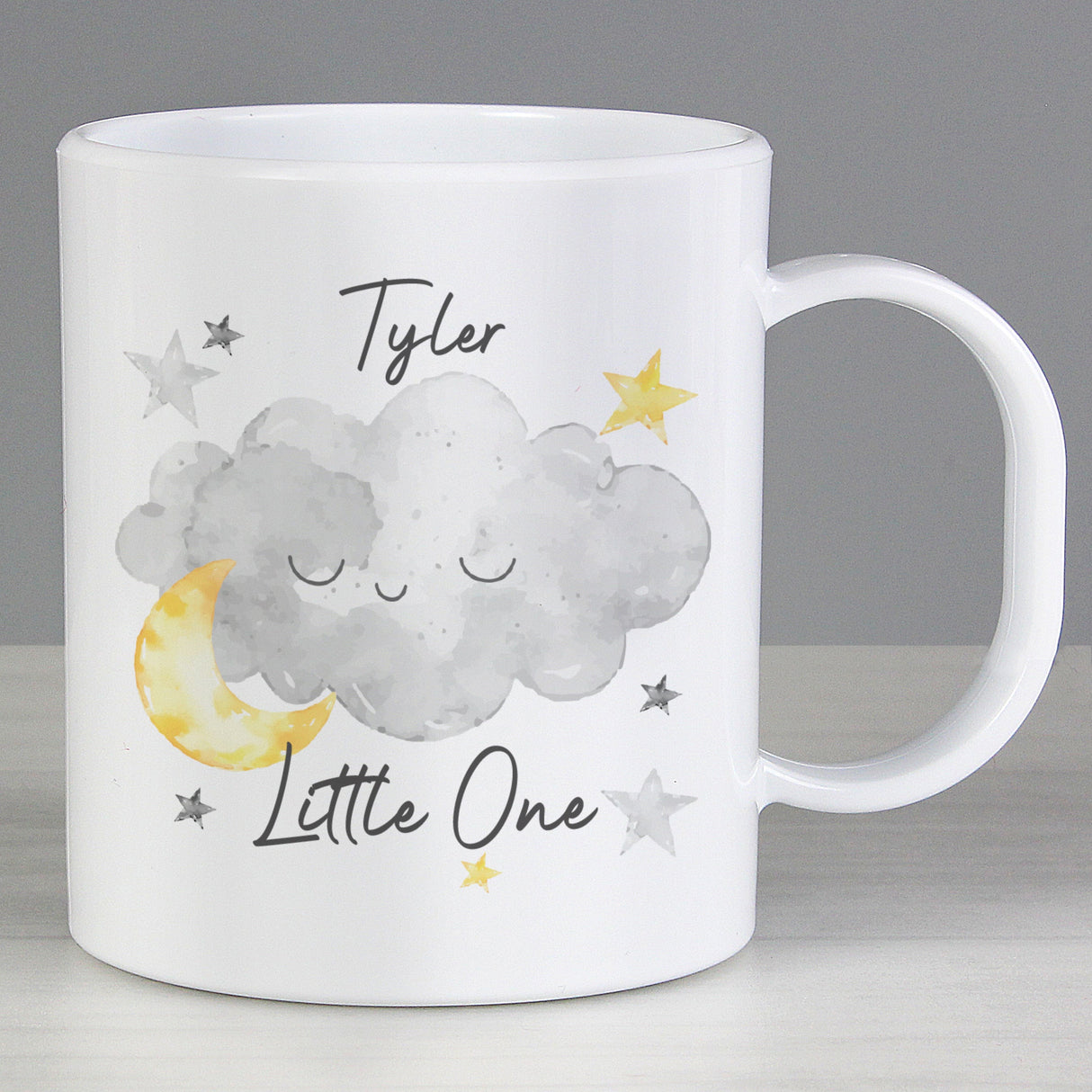 Personalised Little One Cloud Plastic Mug: 2 - Plastic Mugs By Gift Moments
