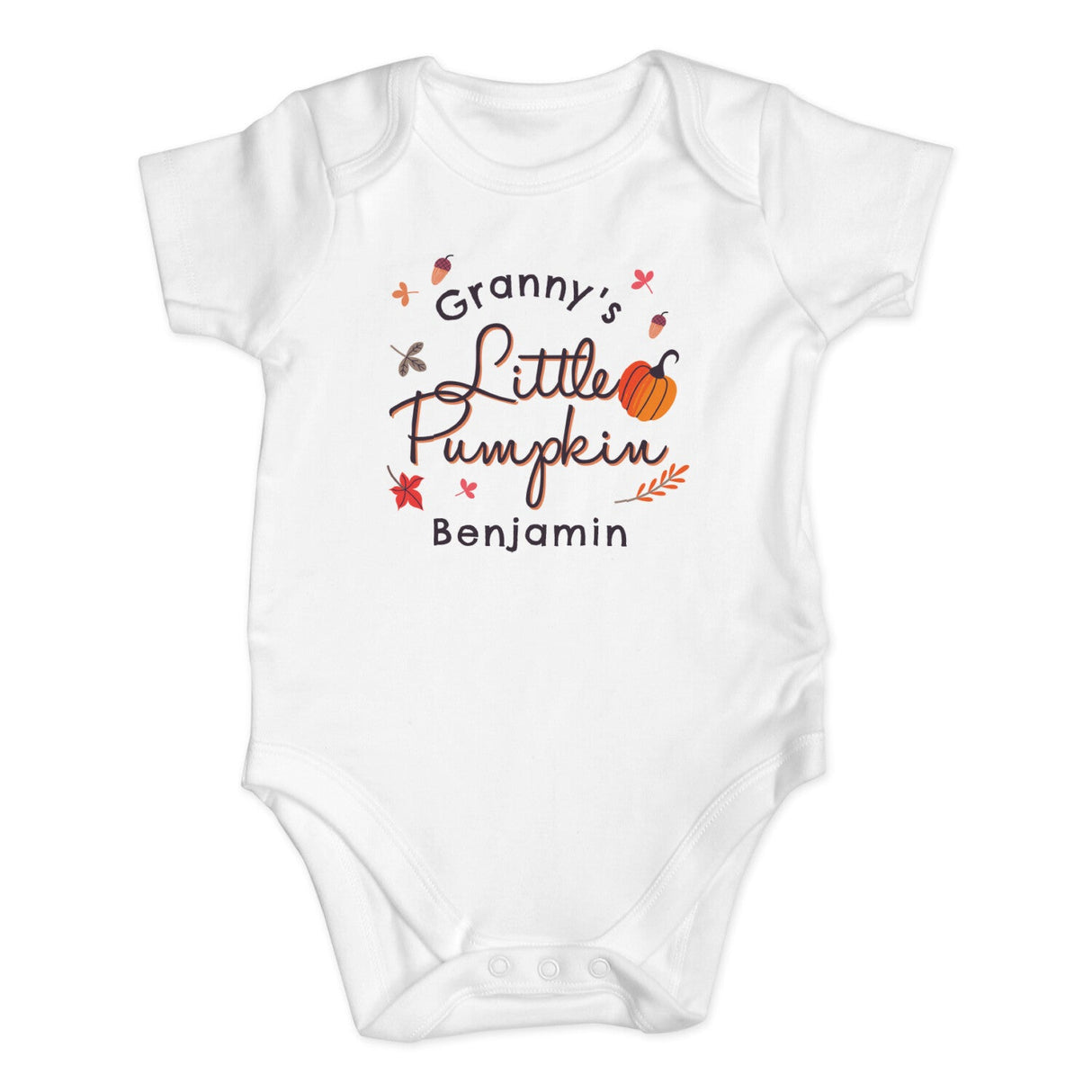 Personalised Little Pumpkin Baby Vest: 3 - Baby Clothing By Gift Moments
