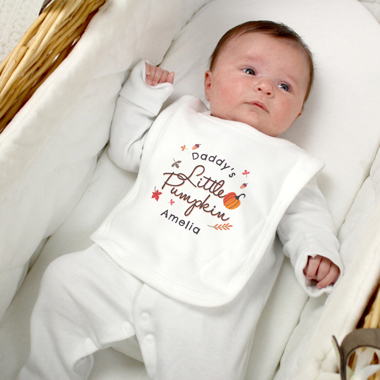 Personalised Little Pumpkin Bib: 2 - Baby Clothing By Gift Moments