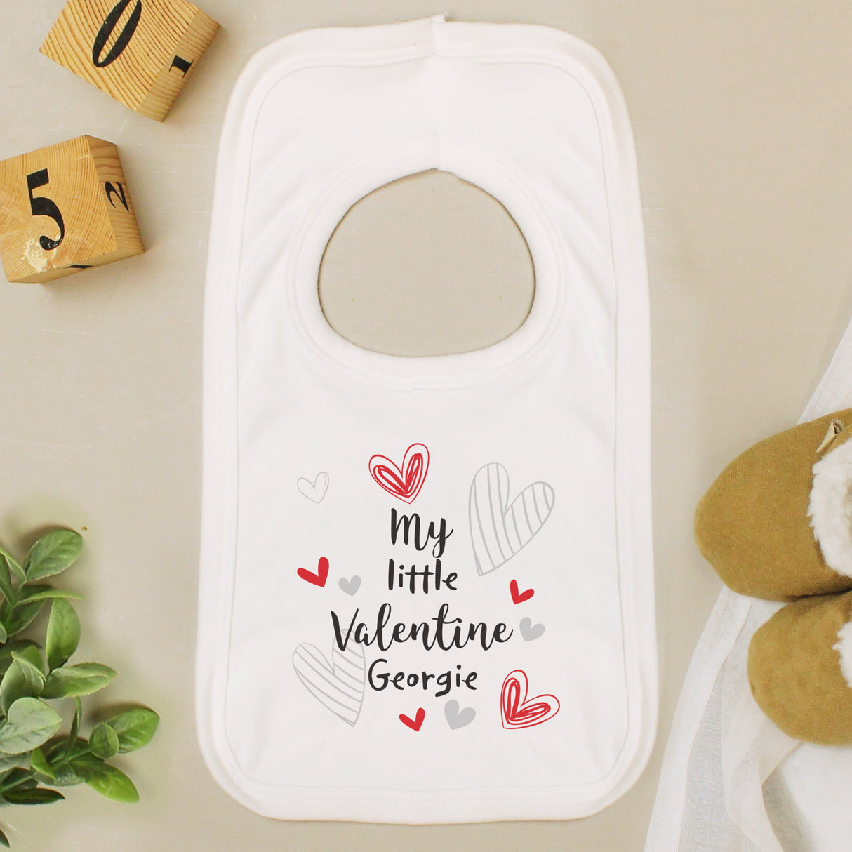 Personalised Little Valentine Baby Bib: 6 - Baby Clothing By Gift Moments