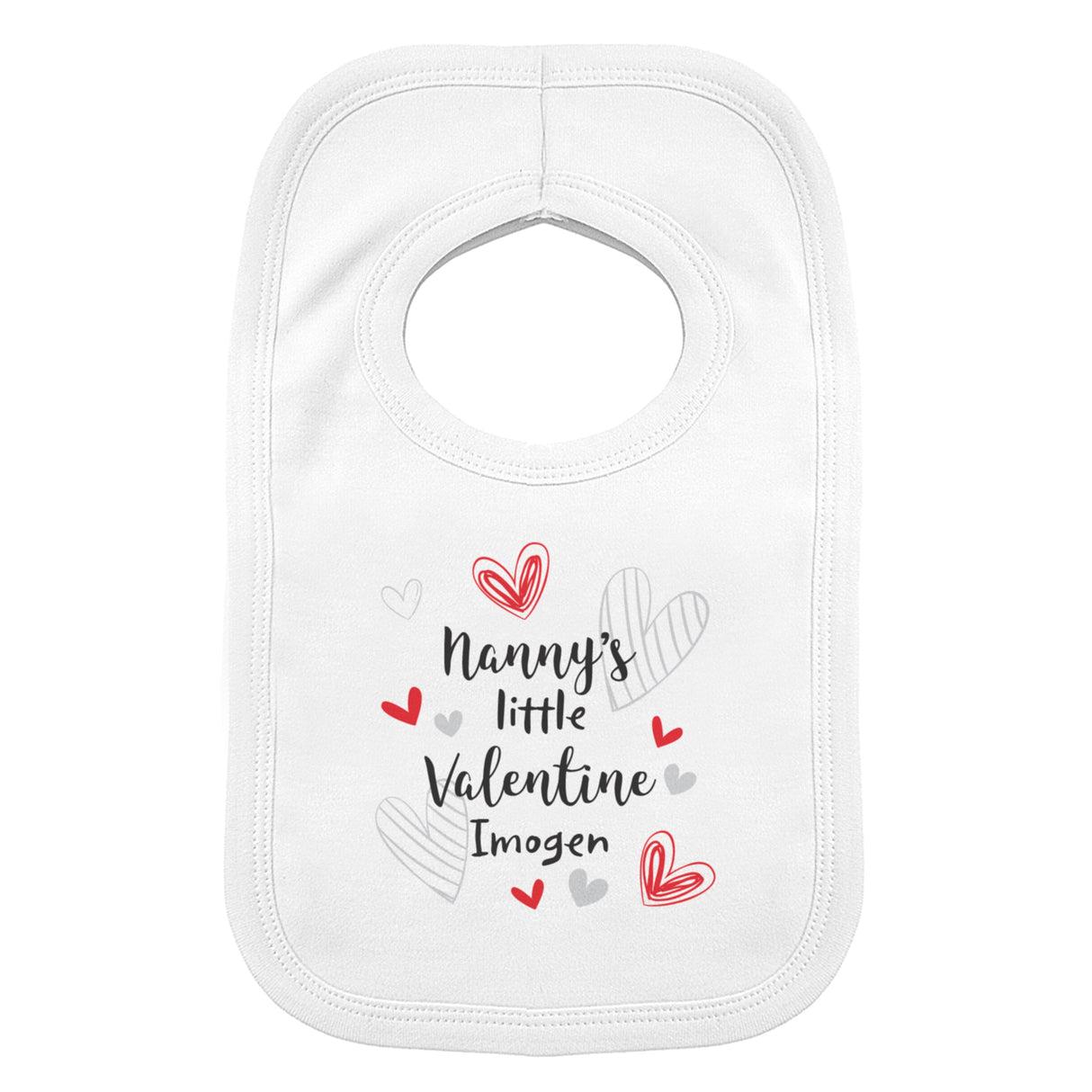 Personalised Little Valentine Baby Bib: 5 - Baby Clothing By Gift Moments